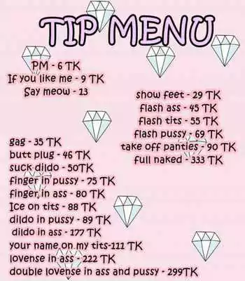 MaryWon tip menu